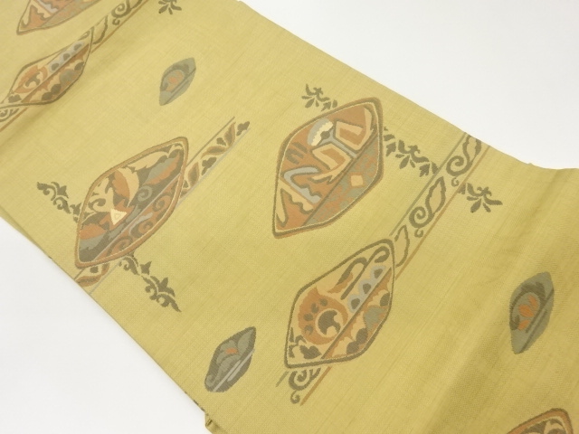 JAPANESE NAGOYA OBI / WOVEN ABSTRACT STRIPE